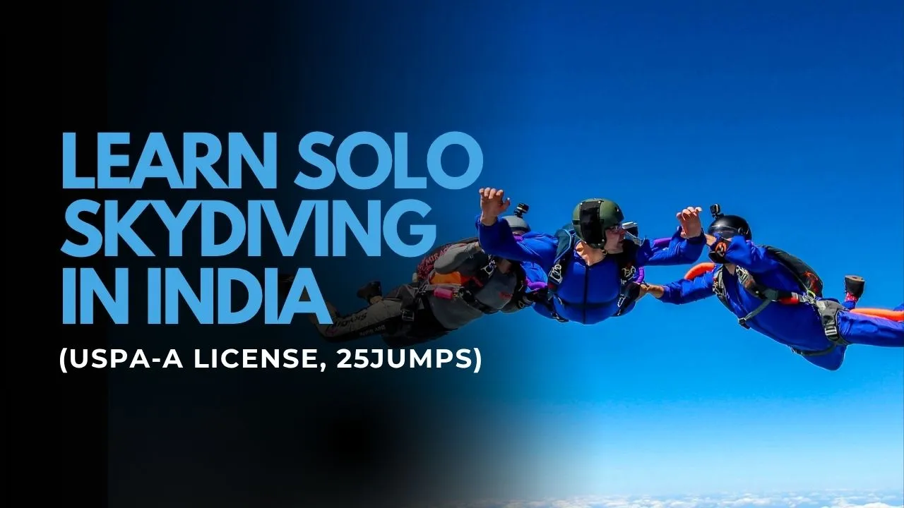 Learn solo skydiving in India